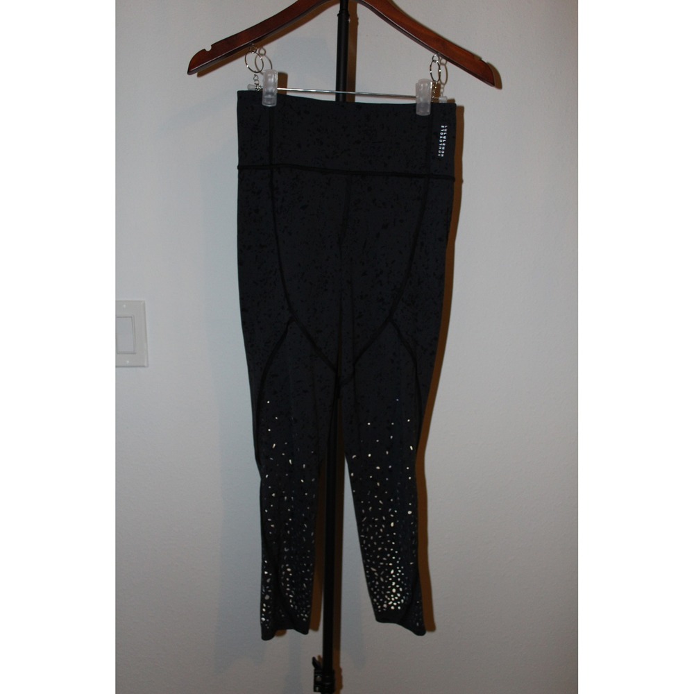 Lululemon x SoulCycle High Rise Reflective Splatter Leggings Black Grey Size‎ 6